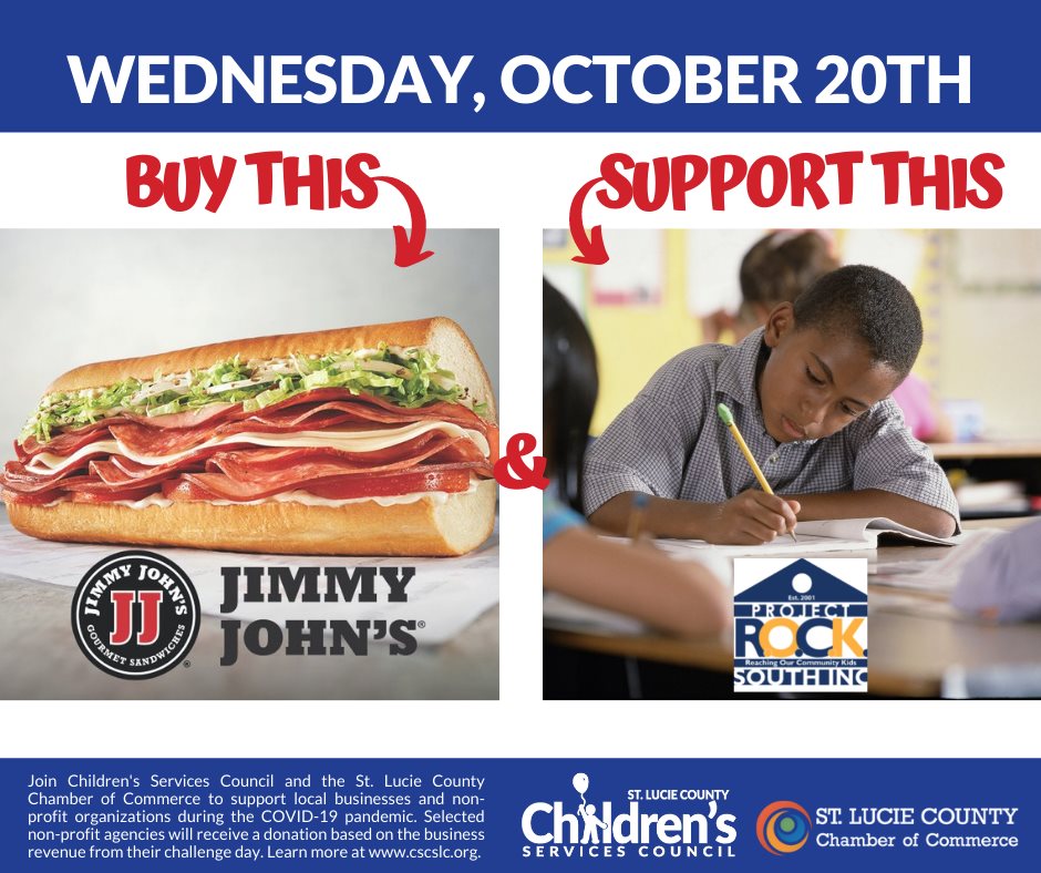 Jimmy John's + Project R.O.C.K. South CHALLENGE! St. Lucie County